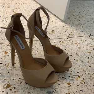 Steve Madden Nude Platform Heels